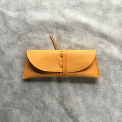 『 霞 - kasumi - 』 pen case orange brown 1枚目の画像