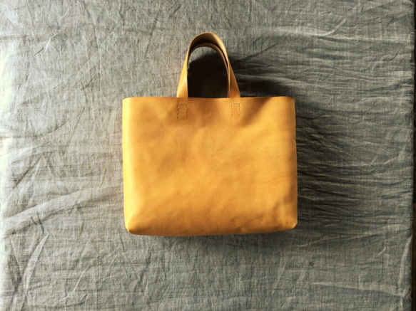 『 霞 - kasumi - 』 革袋 orange brown S3 肘掛け 1枚目の画像