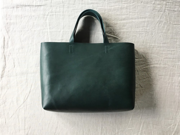 【受注製作品】『liscio』革袋  green M2 1枚目の画像