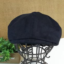 エクセーヌ 人気ベレー帽   定番安定カラー黒色  M 2枚目の画像