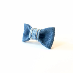 ［Lapel pin］Mini ribbon - Indigo 3枚目の画像