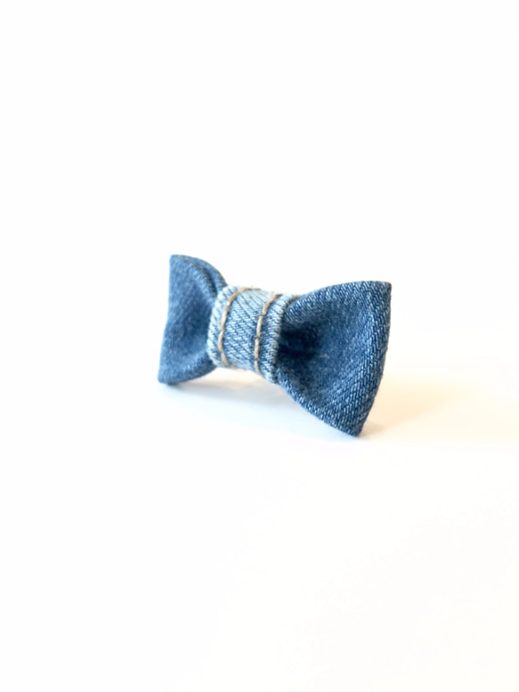 ［Lapel pin］Mini ribbon - Indigo 3枚目の画像