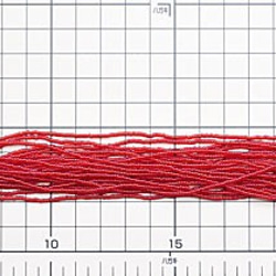 ダークレッド　　6本セット・*13/0（11/0より小さい）・糸通し・チェコ製 3枚目の画像