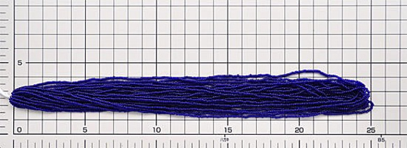 ディープコバルト　　6本セット・*13/0（11/0より小さい）・糸通し・チェコ製 4枚目の画像