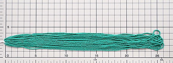 オパック　グリーン　　6本セット・*13/0（11/0より小さい）・糸通し・チェコ製 4枚目の画像