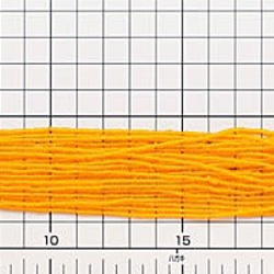 ライトオレンジ　　6本セット・*13/0（11/0より小さい）・糸通し・チェコ製 4枚目の画像