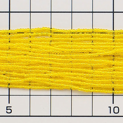 イエロー　　6本セット・*13/0（11/0より小さい）・糸通し・チェコ製 3枚目の画像