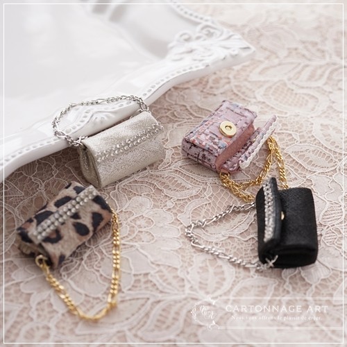 ☆ハンドメイド☆ ミニチュア チェーンバッグ エナメル レモンイエロー