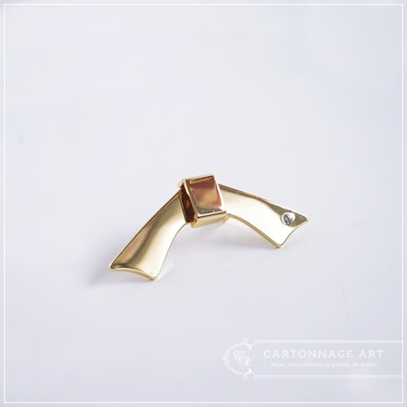 今だけレザーリボン型紙付き！】Combination Ribbon （G） 金具