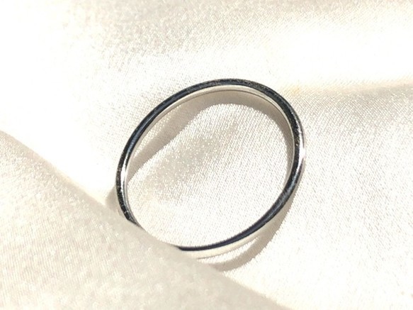 [線径1.2mm] シンプル/ストレートリング (指輪) ナロー 5枚目の画像