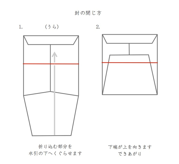 水引のついたちいさいポチ袋（set: 01) 3枚目の画像