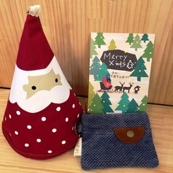 ブルードット - ヨーヨーにlayooは3財布クリップキーリング付きクリスマスプレゼントサンタクロース防水バッグ+ [ポケットバ 1枚目の画像