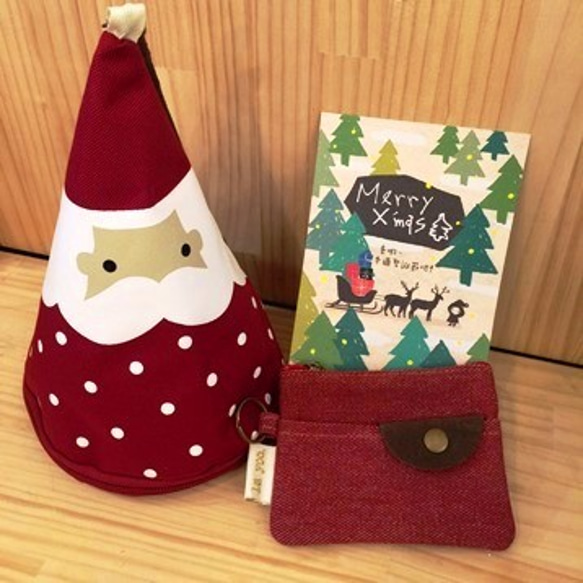 ヨーヨーのlayooはクリスマスプレゼントサンタクロース防水バッグ+ 3財布クリップキーリング付き【ポケットバッグ]│ - クラ 1枚目の画像