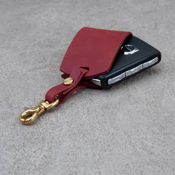 Be Two 手工皮件︱汽車真皮鑰匙包 Volvo 富豪 晶片保護套 皮套 客製燙金 禮物 第10張的照片