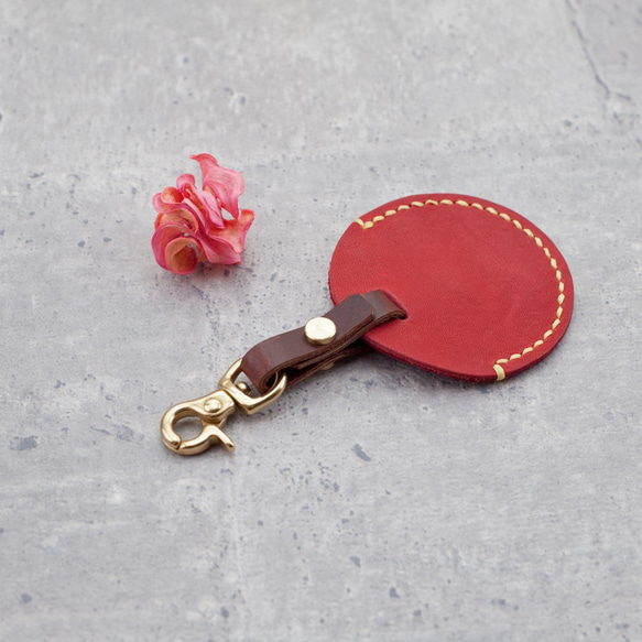 Be Two 手工皮件︱Gogoro 鑰匙皮套 觸控式啟動鍵皮套 鑰匙圈 鑰匙包 客製壓印 真皮 第9張的照片