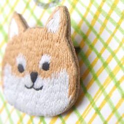 ◭小動物頭刺繡胸針◮ 柴犬 Shiba inu 第2張的照片