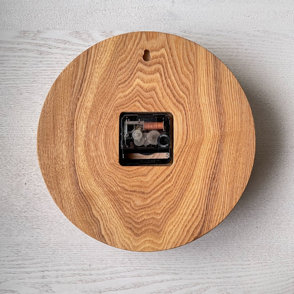 木の時計01(Φ240) No9 |タモ 2枚目の画像