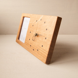 木の時計&フォトフレーム No16 | ナラ 2枚目の画像