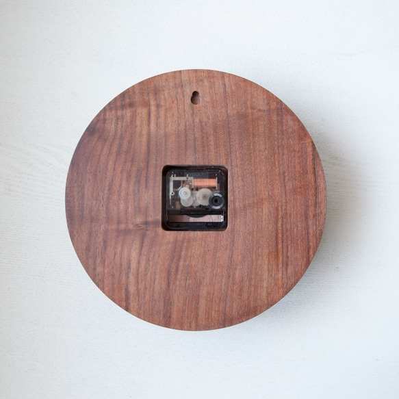 木の時計01(Φ240) No9 | ウォールナット 3枚目の画像