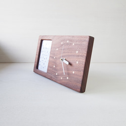 木の時計&フォトフレーム | ウォールナット No30 2枚目の画像