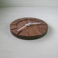 木の時計01(Φ240) No29 | ウォールナット 2枚目の画像