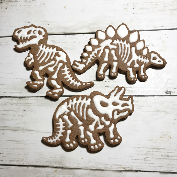 恐竜のアイシングクッキー 1枚目の画像
