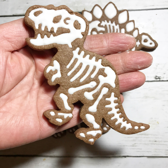 恐竜のアイシングクッキー 2枚目の画像