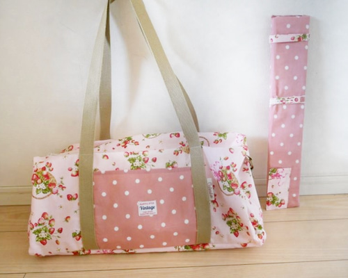 受注生産】新体操バッグ(小)新体操ボストンバッグ リボン 受注生産】新体操バッグ(小)新体操ボストンバッグ リボン