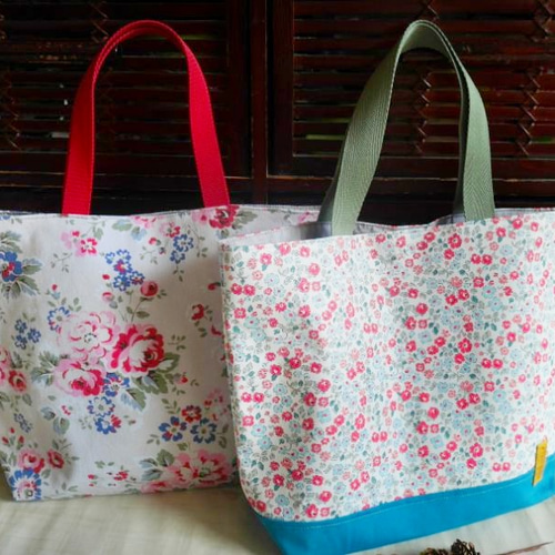 キャスキッドソン トートバック マザーズバッグ フラワー柄 トート