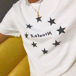 Nicole Richman Star circle logo long T-shirt 2枚目の画像