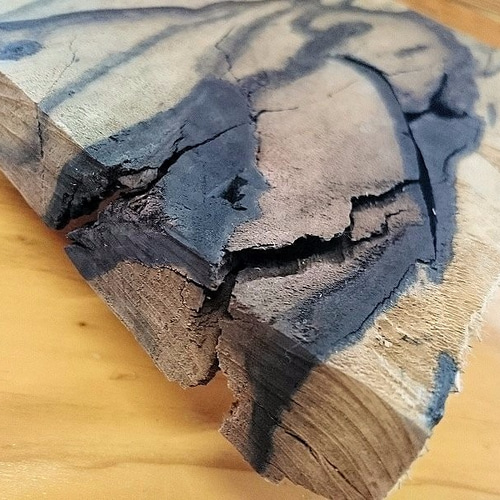 黒柿 縞柿 25mm 銘木 工芸 希少材 NO3 木材・板 こうきち 通販