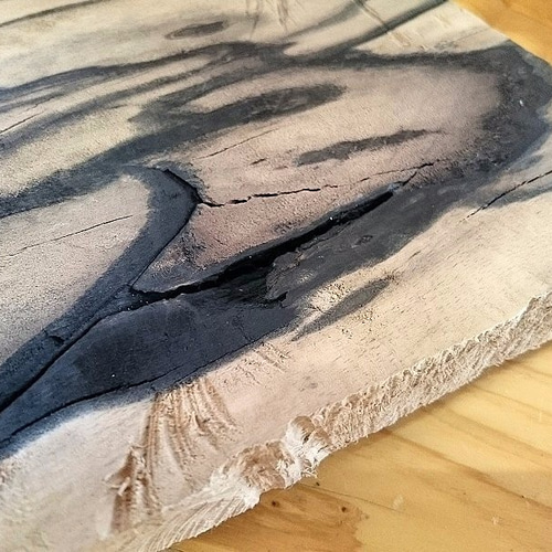 黒柿 縞柿 25mm 銘木 工芸 希少材 NO3 木材・板 こうきち 通販