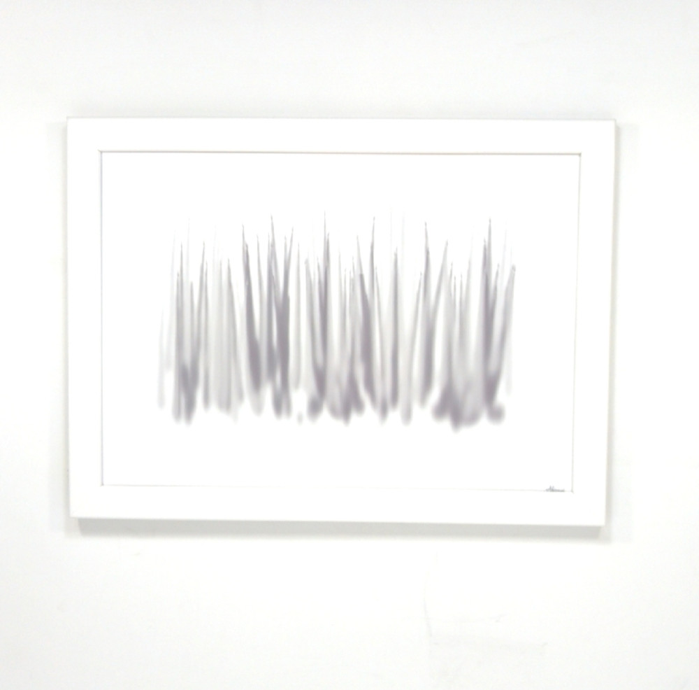 自作　インテリアアートパネル（壁飾り）　草　オリジナルモダンアート