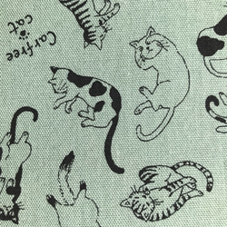 【文庫】くつろぎ猫のブックカバー（カーキ） 4枚目の画像