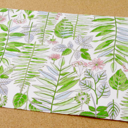 【単行本ハードカバー用】花と緑のブックカバー 4枚目の画像