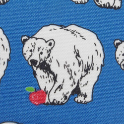 【新書】リアル白熊のブックカバー（ブルー） 4枚目の画像