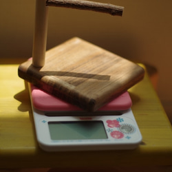 【即納】自家製ニームの小さな止まり木スタンド 1枚目の画像