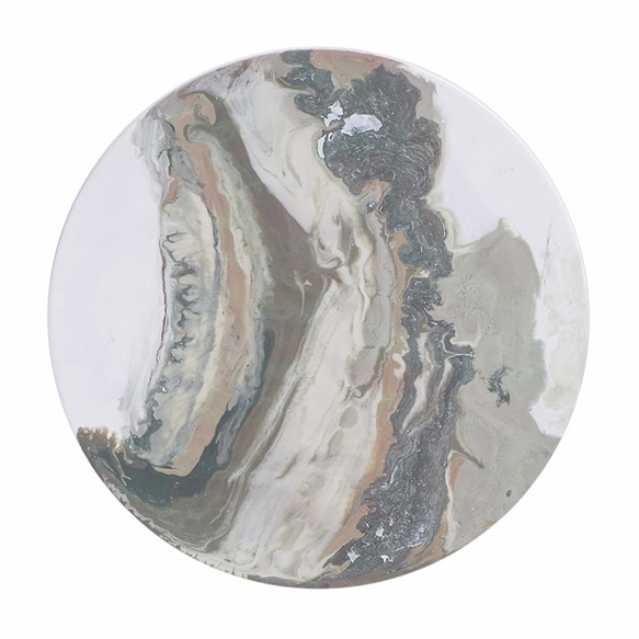 【Marble 大理石紋・月球體・手工掛牆裝飾】40cm 第1張的照片