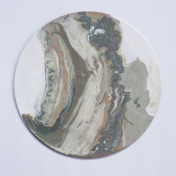 【Marble 大理石紋・月球體・手工掛牆裝飾】40cm 第2張的照片