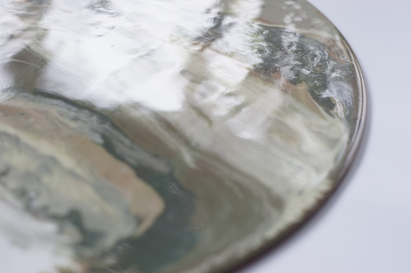 【Marble 大理石紋・月球體・手工掛牆裝飾】40cm 第4張的照片