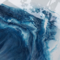 【Ice & Sea 冰 和 洋・月球體・手工掛牆裝飾】30cm 第2張的照片