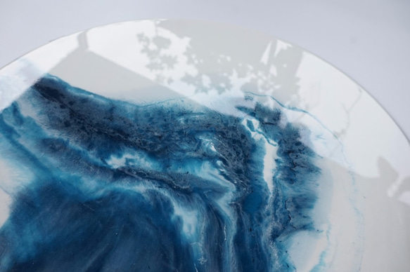 【Ice & Sea 冰 和 洋・月球體・手工掛牆裝飾】30cm 第3張的照片