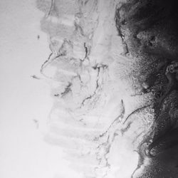 ホワイト・ブラック・クロック・クロック・ストップ・アンド・ウォークエンジェルウィング40cm 4枚目の画像