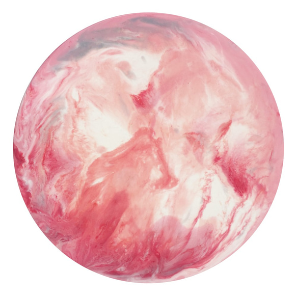 【 Pink 紅粉・月球體・手工掛牆裝飾】30cm 第2張的照片