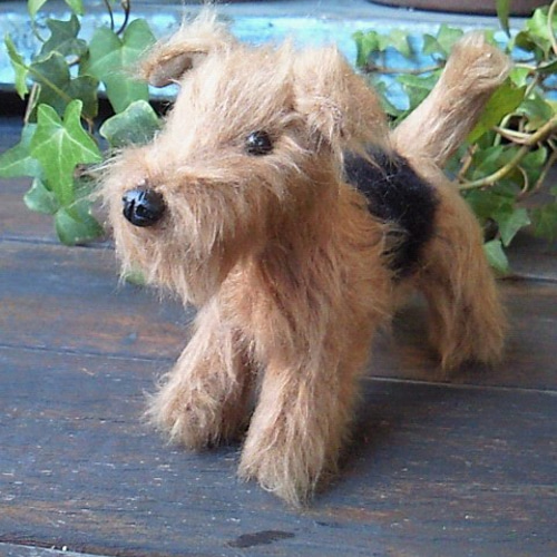羊毛フェルト　くー様確認用　ウェルシュテリア　へそ天　犬　ハンドメイド　オーダー 羊毛フェルト くー様オーダー ウェルシュテリア 犬 ハンドメイド