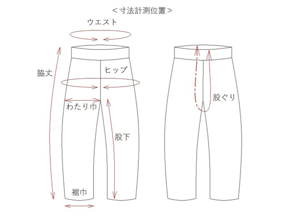 ゆるパンツ/ブルーグレー系綿ストライプ(spt00005) 7枚目の画像