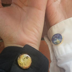 【Lost and find】小禮物 地球 月球 鈕蓋 套裝 第2張的照片
