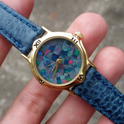 【Lost and find】古董款 天然石 opal 澳寶石 手錶 第2張的照片
