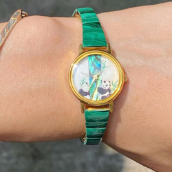 【Lost and find】天然貝 可愛 熊貓 手錶 第2張的照片