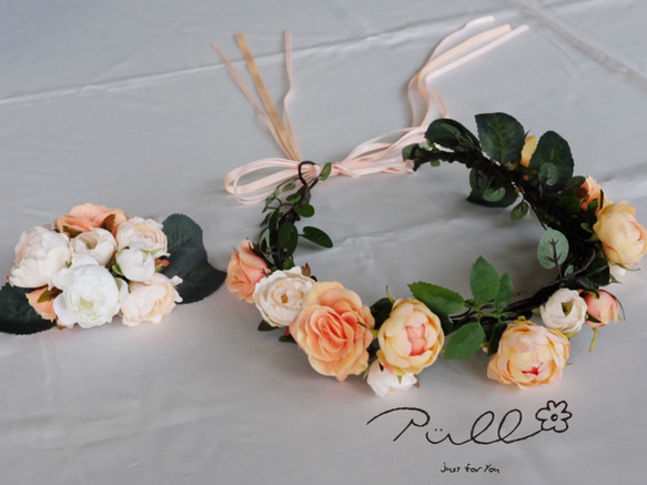 花の冠＆リスレットブーケ ヘッドドレス（ウェディング） Pull 〜just